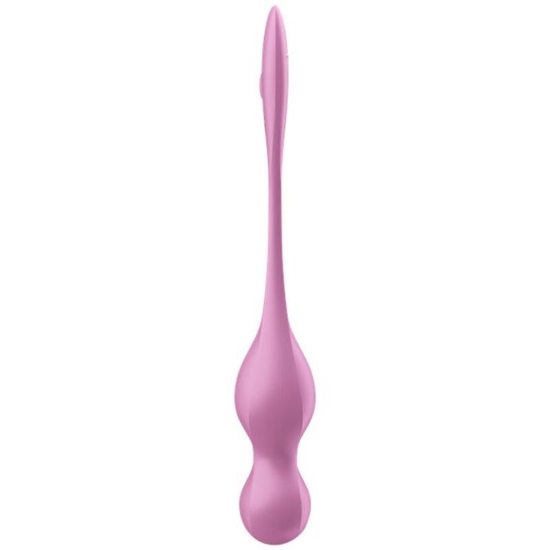 Pelotas Kegel rosa de la marca SATISFYER BALLS, vibradoras para entrenamiento y placer íntimo, con diseño en forma de aves.