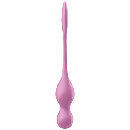 Pelotas Kegel rosa de la marca SATISFYER BALLS, vibradoras para entrenamiento y placer íntimo, con diseño en forma de aves.