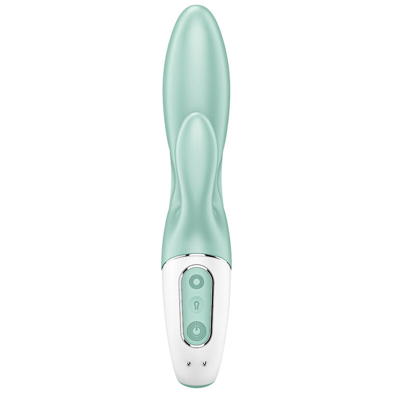 SATISFYER - AIR PUMP BUNNY 5+ VIBRADOR RABBIT INFLABLE APP VERD