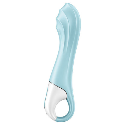 Vibrador punto G inflable SATISFYER AIR PUMP VIBRATOR 5 en color azul, con control a través de la app SATISFYER CONNECT.