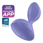 Plug vibrador violeta Satisfyer Sweet Seal, controlado por app, de la marca Satisfyer Connect, para uso íntimo.