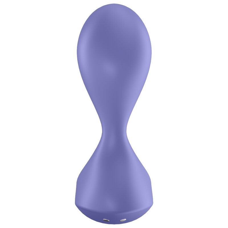 Vibrador plug Sweet Seal de SATISFYER CONNECT en color violeta, controlado por app, con diseño ergonómico y suave para uso íntimo.