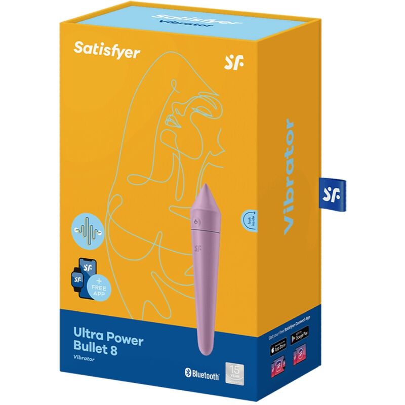 SATISFYER - ULTRA POWER BULLET 8 VIBRATING BULLET PURPLE