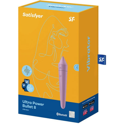 SATISFYER - ULTRA POWER BULLET 8 VIBRATING BULLET PURPLE