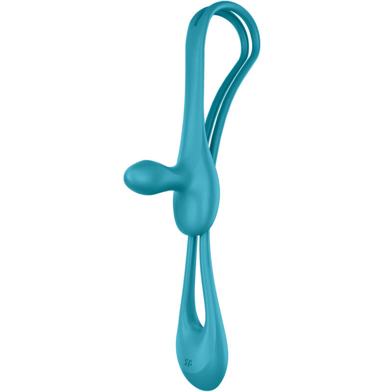Vibrador flexible Satisfyer Plug & Play 1 de la marca Satisfyer Ring, con diseño multivibrador para placer íntimo.
