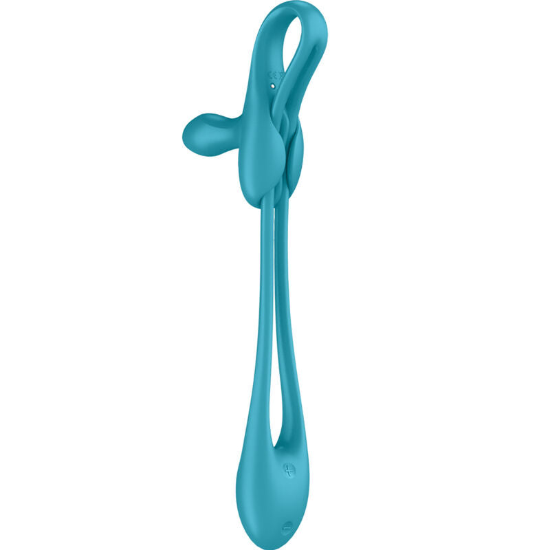 Vibrador flexible SATISFYER PLUG & PLAY 1, diseñado para estimulación versátil y placer personal.