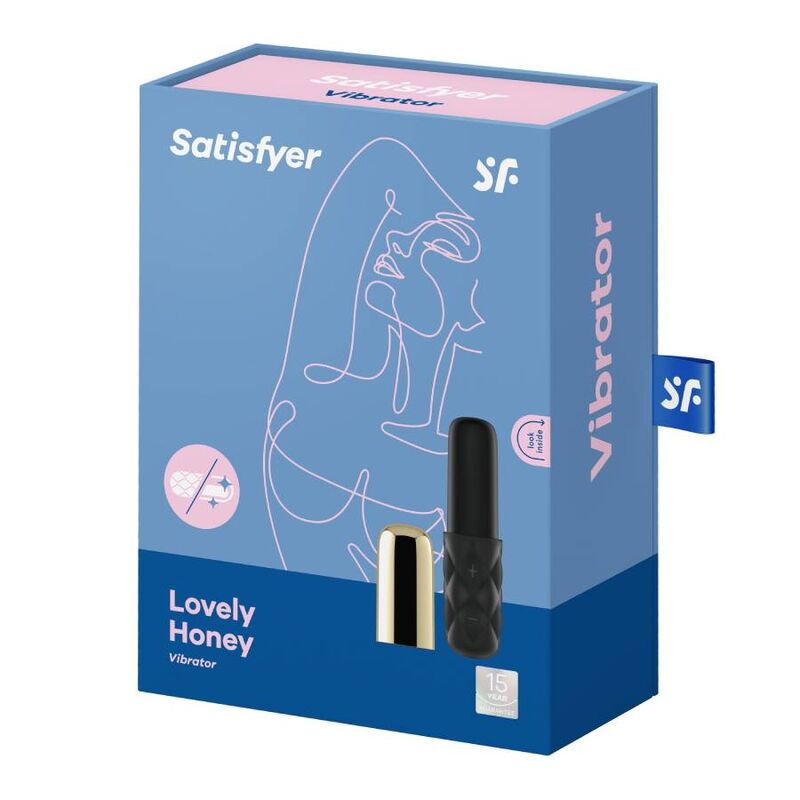 Satisfyer Sparkling Darling Dorado vibrator in a sleek gold design, showcasing its curved shape and ergonomic handle.