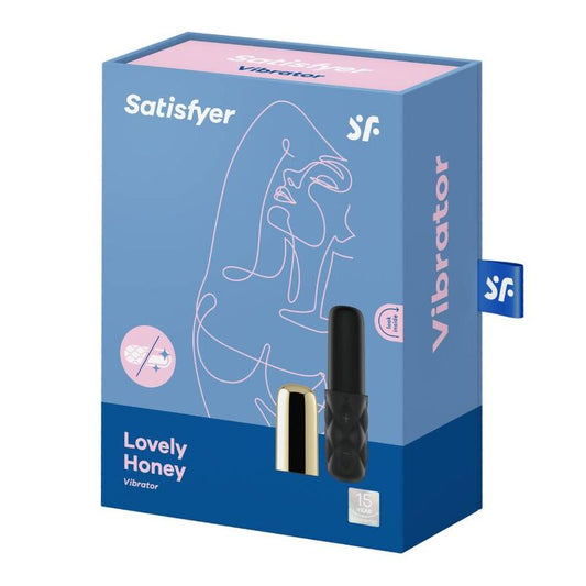 Satisfyer Sparkling Darling Dorado vibrator in a sleek gold design, showcasing its curved shape and ergonomic handle.