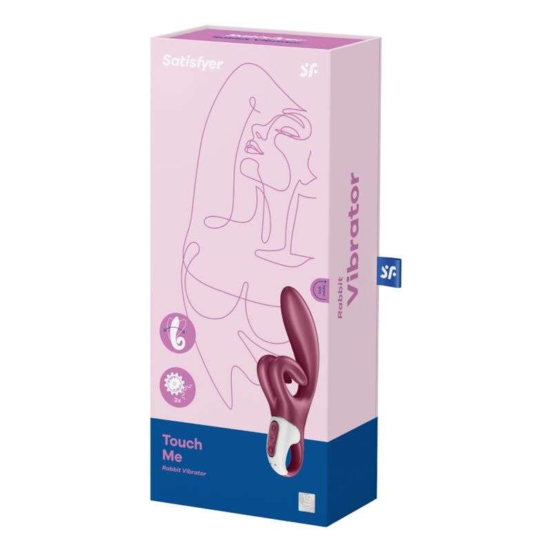 SATISFYER - TOUCH EM VIBRADOR RABBIT VERMELL