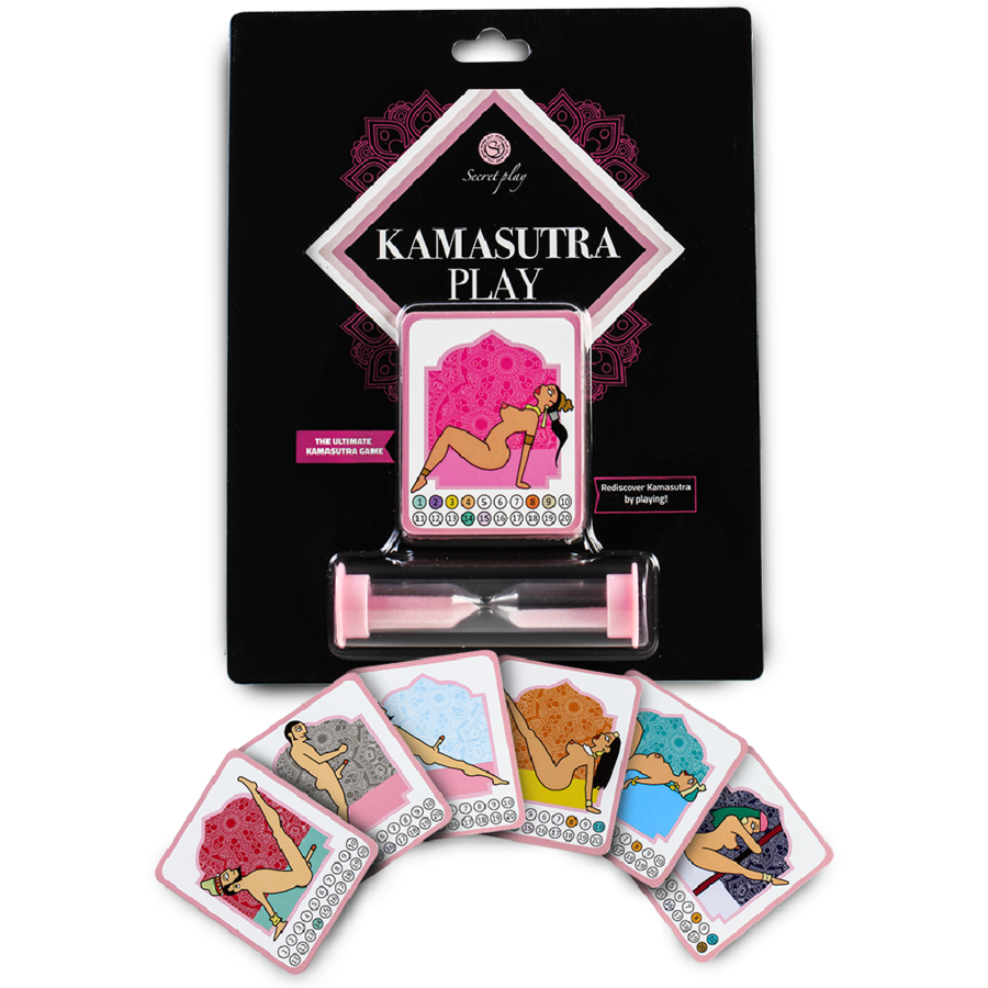 Juego de parejas Kamasutra SECRETPLAY, accesorios para juegos íntimos y de pareja, en colores variados y diseño seductor.
