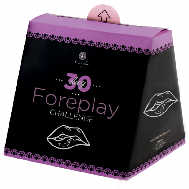 Juego de cartas SECRETPLAY Reto 30 Días de Relaciones de SECRETPLAY 100% GAMES, con ilustraciones y textos en español e inglés.