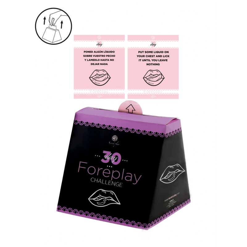 Juego SECRETPLAY Reto 30 Días de Relaciones de SECRETPLAY 100% GAMES, con tarjetas y instrucciones para mejorar la relación.