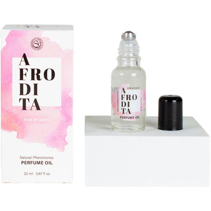 Perfume en aceite Afrodita de SECRETPLAY COSMETIC con feromonas para mujer, botella de 20 ml, aroma seductor y duradero