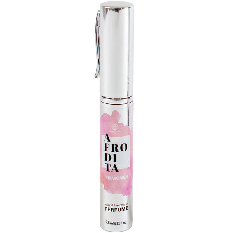 Perfume afrodita con feromonas para mujer, spray en formato de viaje, de la marca Secretplay Cosmetic.
