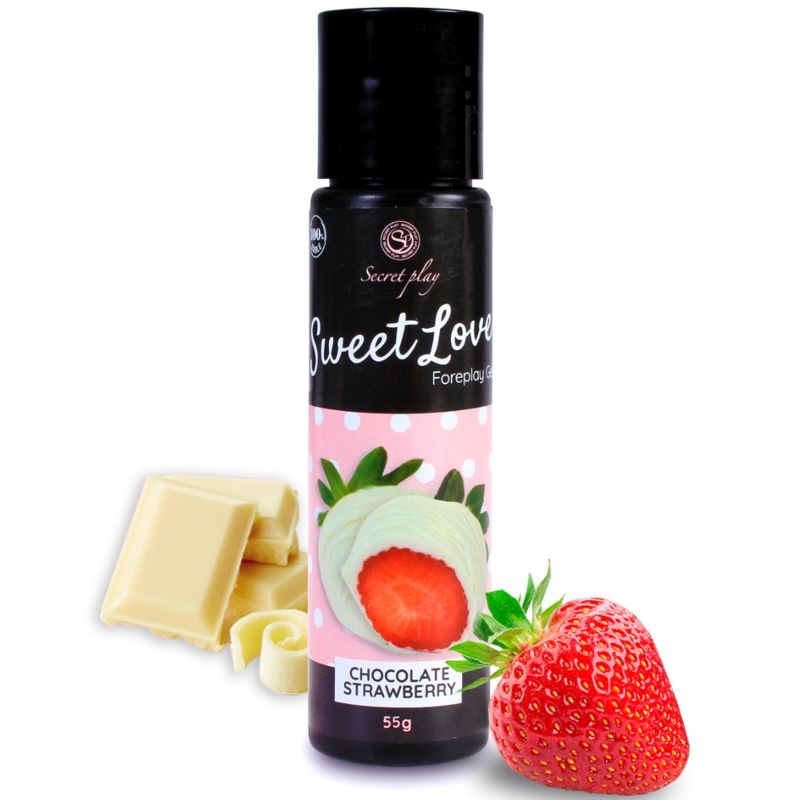 SECRETPLAY - GEL SWEET LOVE MADUIXA I XOCOLATA BLANCA 60 ML