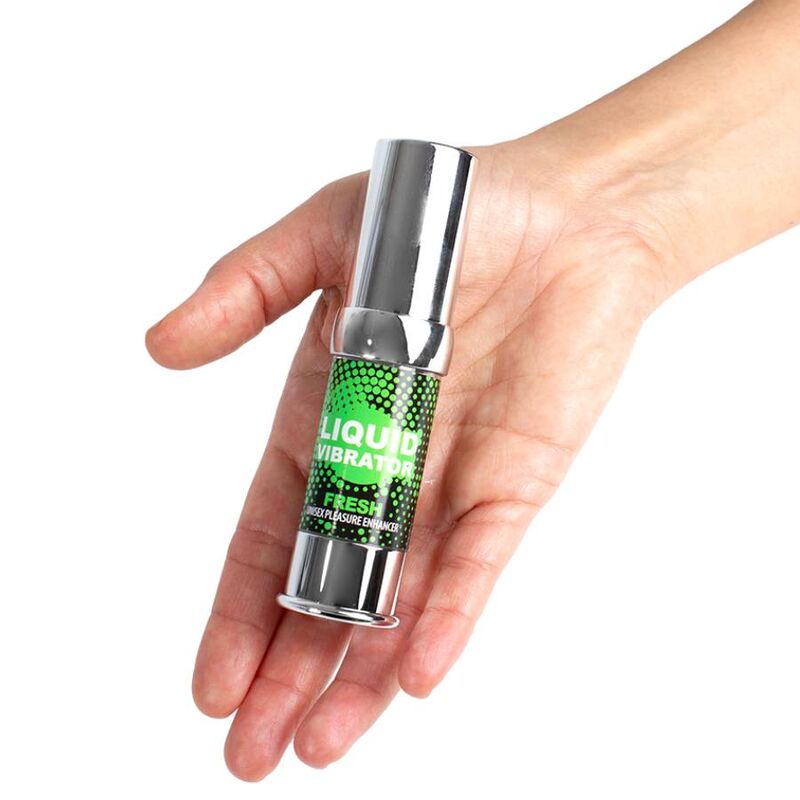 Vibrador líquido Fresh de SECRETPLAY COSMETIC, estimulador e intensificador en envase de 15 ml.