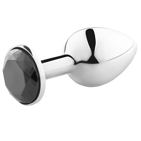 Plug anal negro de tamaño pequeño de la marca SECRETPLAY TOYS, con diseño ergonómico y seguro para uso íntimo.
