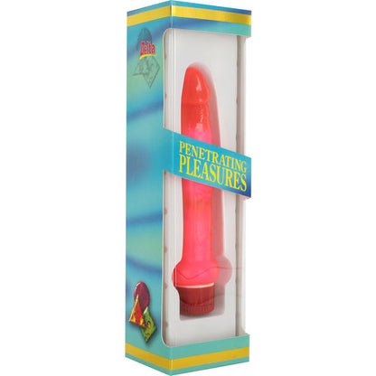 Vibrador anal delgado rosa de la marca SEVEN CREATIONS, con textura suave y diseño ergonómico para placer anal.