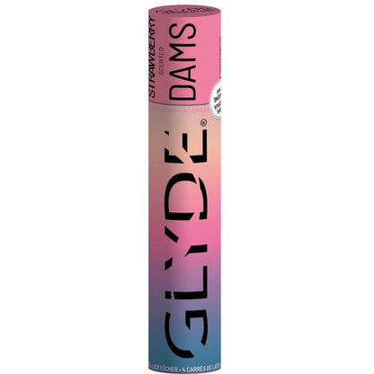 Láminas de látex SHEER GLYDE para sexo oral con sabor a fresa, protección y comodidad en la intimidad.