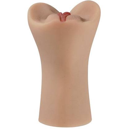 Masturbador femenino SHEQU Maureen, realista y suave, diseñado para placer y estimulación íntima, en color neutro.