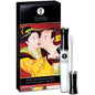 Brillo labial SHUNGA GLOSS LABIAL DIVINO en tono fresa y cava, con envase y aplicador visible.