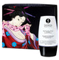 SHUNGA Lluvia de Amor G-spot stimulating cream in a sleek container with a floral design on a soft background.