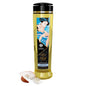 Aceite de masaje erótico Shunga Oils Adorable de 240 ml, botella con diseño elegante y etiqueta colorida.