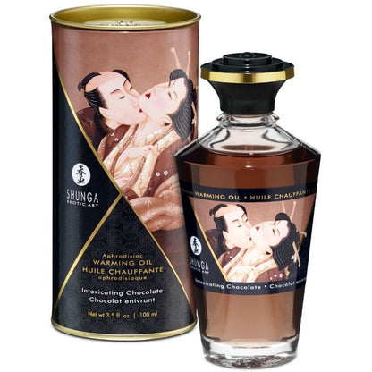 SHUNGA - OLI MASSATGE EFECTE CALOR SABOR INTENS XOCOLATA 100 ML