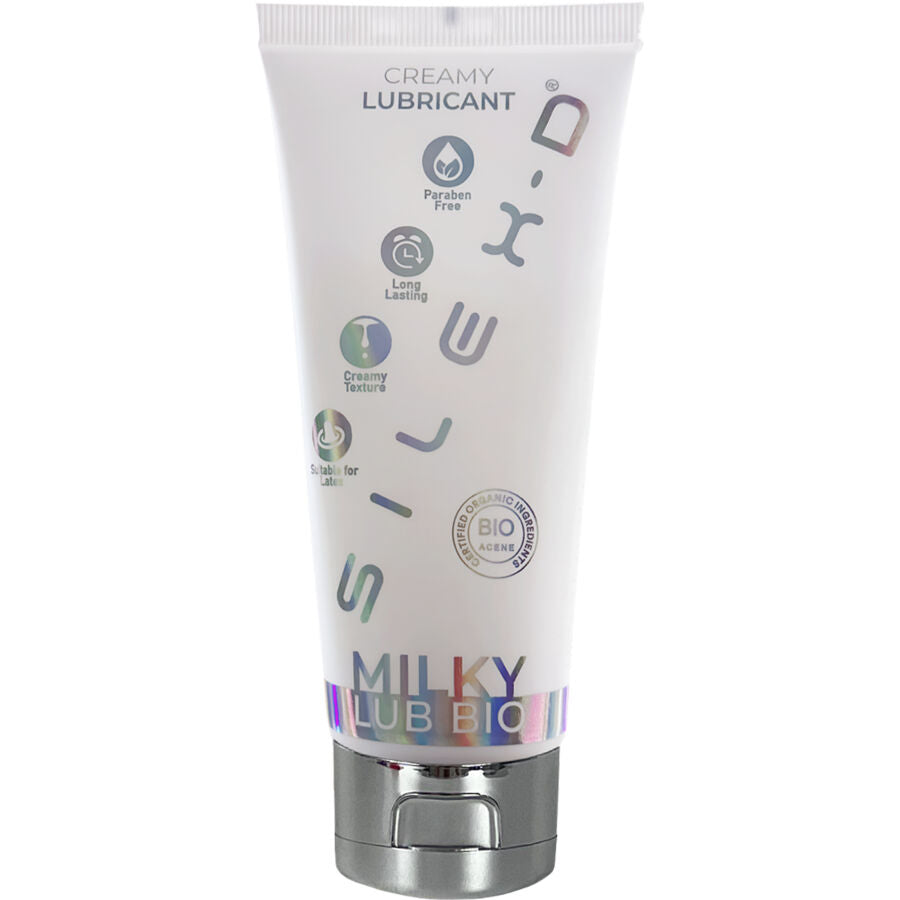 Lubricante bio cremoso SILEXD de 100 ml en paquete, textura suave y natural para mayor comodidad y bienestar.
