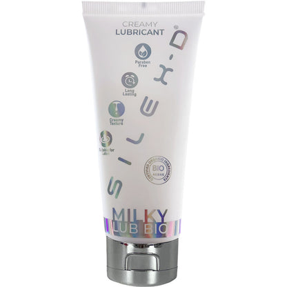 Lubricante bio cremoso SILEXD de 100 ml en paquete, textura suave y natural para mayor comodidad y bienestar.