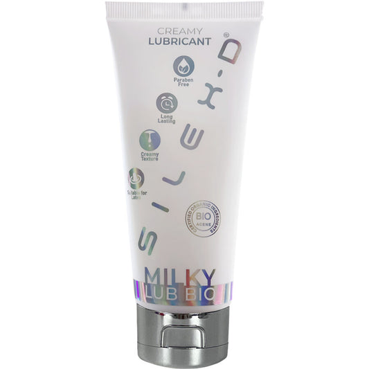 Lubricante bio cremoso SILEXD de 100 ml en paquete, textura suave y natural para mayor comodidad y bienestar.