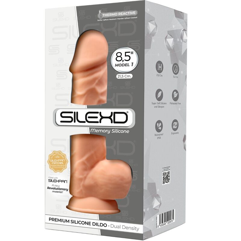 SILEXD - MODEL 1 PENIS REALÍSTIC SILICONA PREMIUM SILEXPAN 21.5 CM