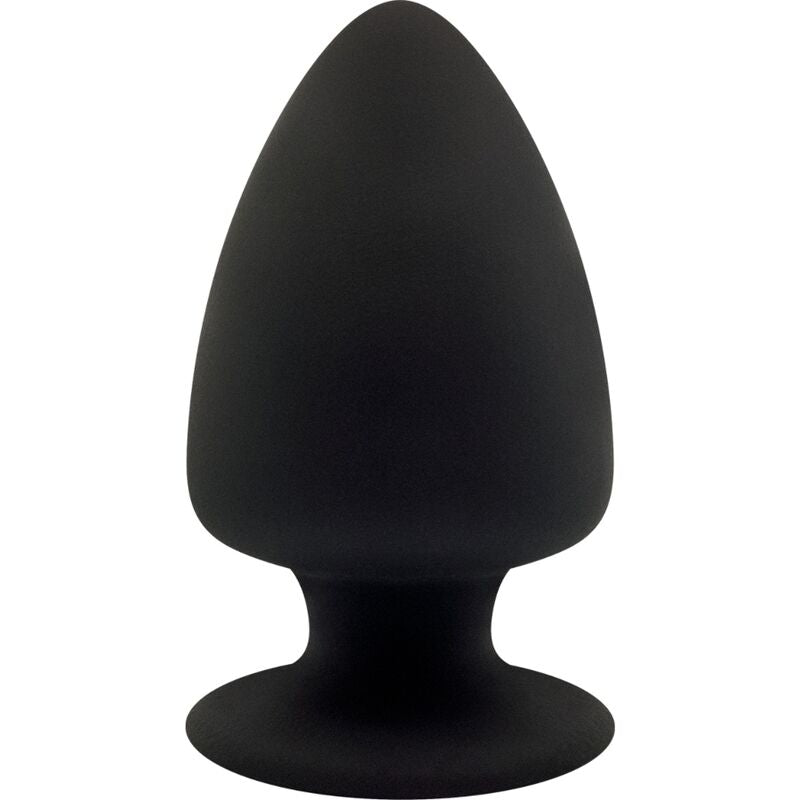Plug anal de silicona premium SILEXD Modelo 1, tamaño L, con tecnología termorreactiva, suave y flexible.