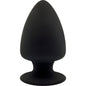 Plug anal de silicona premium SILEXD Modelo 1, tamaño S, con material termorreactivo SILEXPAN para placer seguro y cómodo.