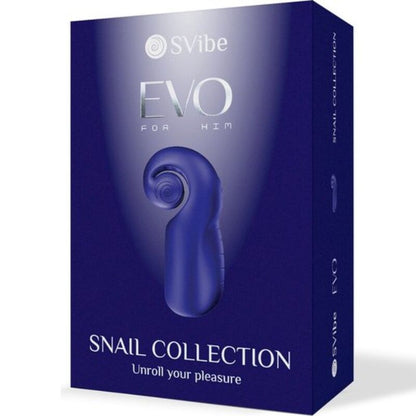 SNAIL VIBE - EVO FOR HIM MASTURBADOR MASCULÍ SLIDE NROLL BLAU FOSC