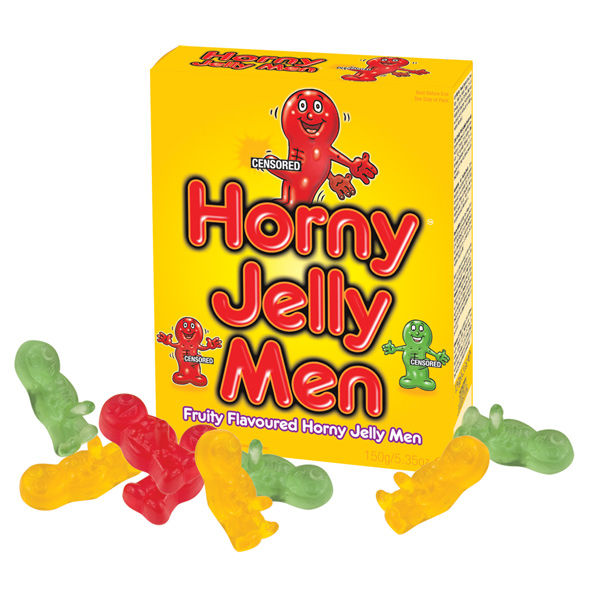 Caramelos masticables en forma de muñeco con pene de Spencer & Fleetwood, colorido y divertido, ideal para fiestas.