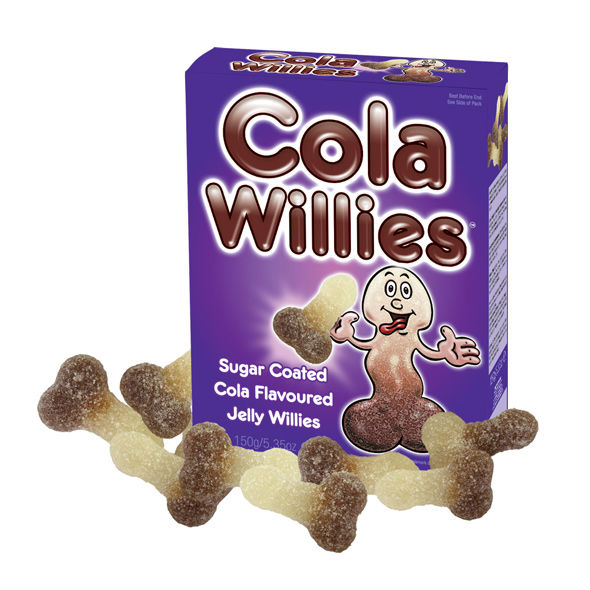 Caramelos masticables en forma de pene con sabor a cola de la marca Spencer & Fleetwood.