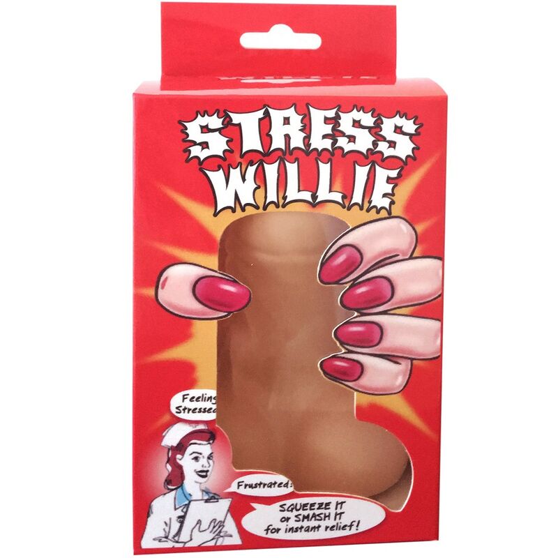 Pene anti-estrés de la marca Spencer & Fleetwood, con diseño ergonómico y suave, para aliviar la tensión y el estrés.