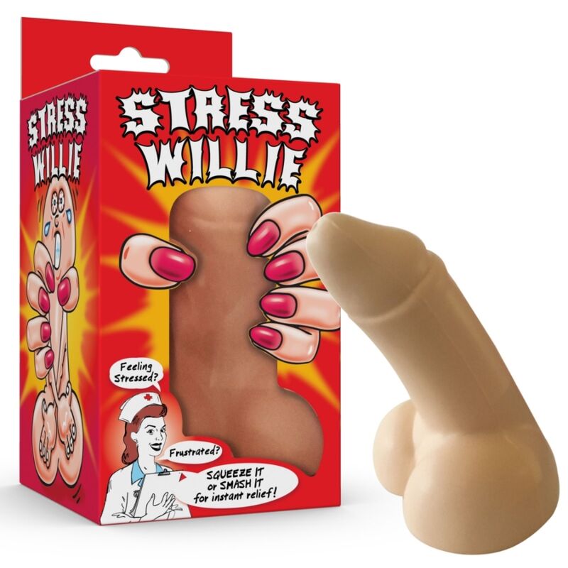 Pene anti-estrés de la marca Spencer & Fleetwood, con diseño ergonómico y textura suave para aliviar estrés y tensión.