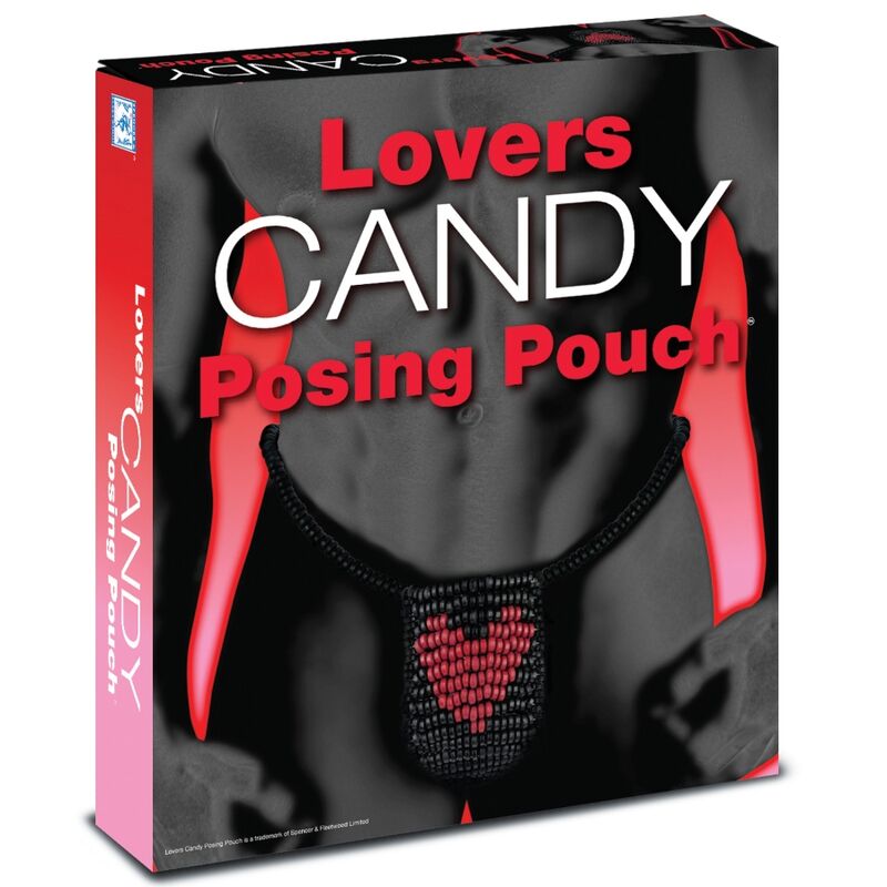 Tanga para hombre Spencer & Fleetwood con estampado de caramelos, diseño ajustado y cómodo, ideal para ocasiones especiales.