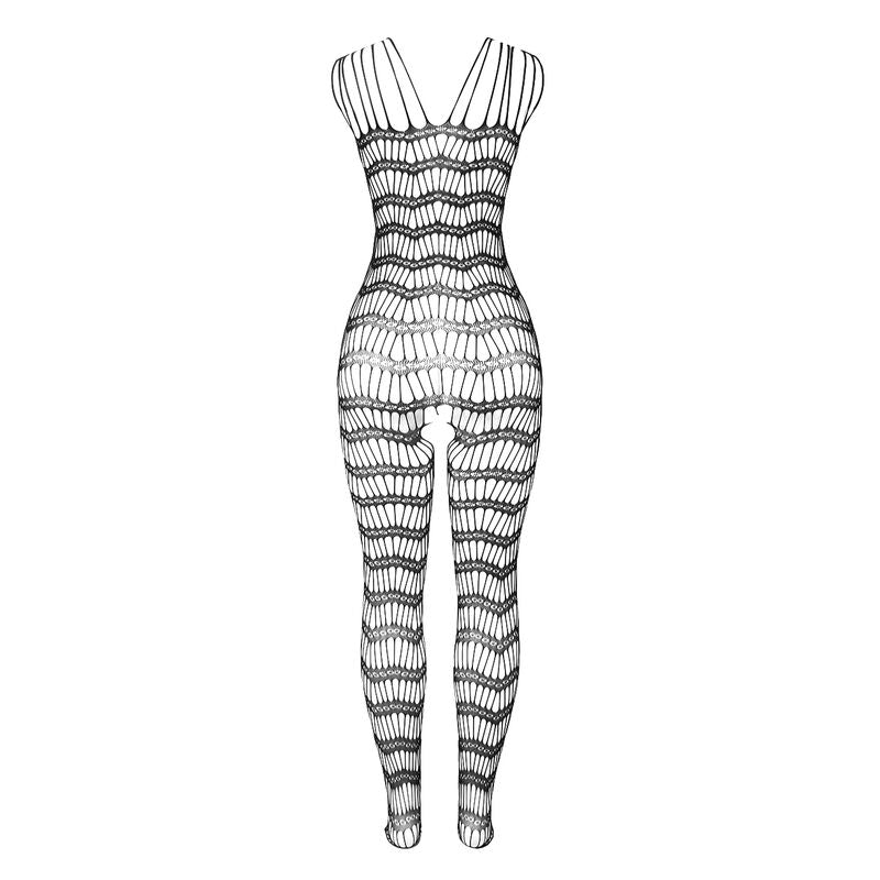 SUBBLIME - 951696 MESH CROTCHLESS BODYSTOCKING WITH SHOULDER STRAPS BLACK ONE SIZE