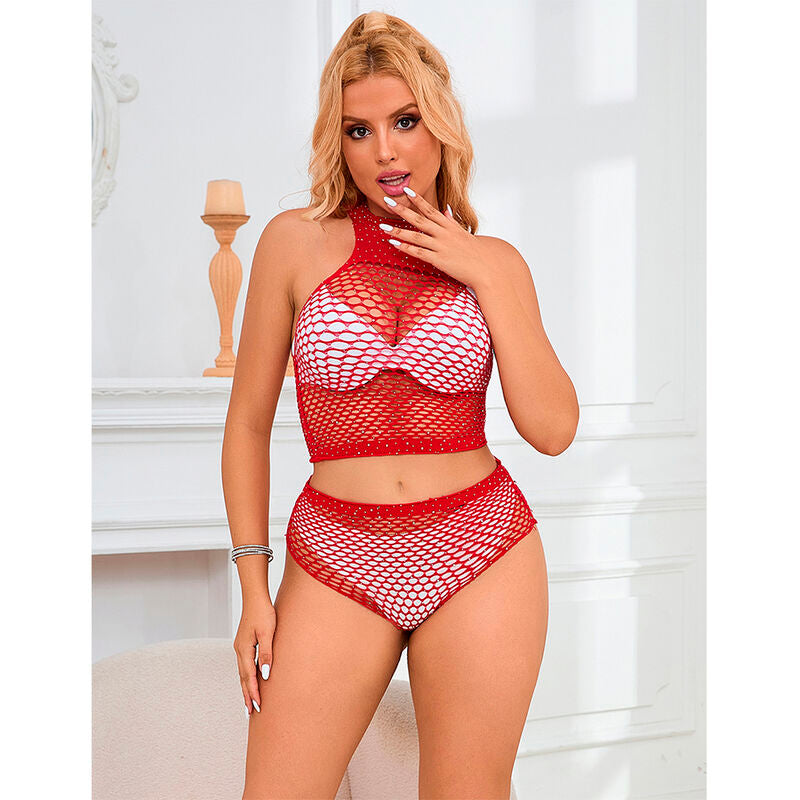 SUBBLIME - 952402 SET DE REIXETA AMB BRILLANTS VERMELL TALLA ÚNICA