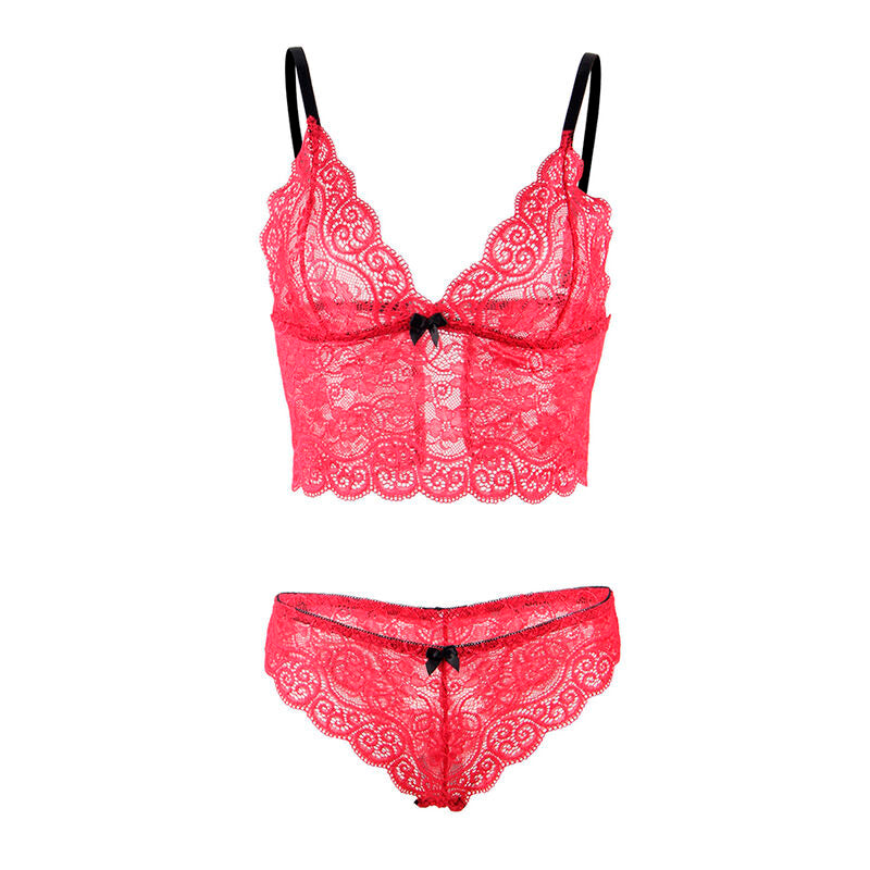 SUBBLIME - 953904 SET 3 PECES ENCAIX I SATEN VERMELL L/XL