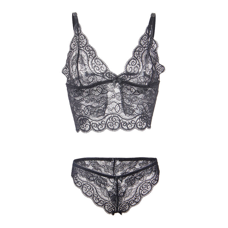 SUBBLIME - 953928 SET 3 PECES ENCAIX I SATEN NEGRE L/XL