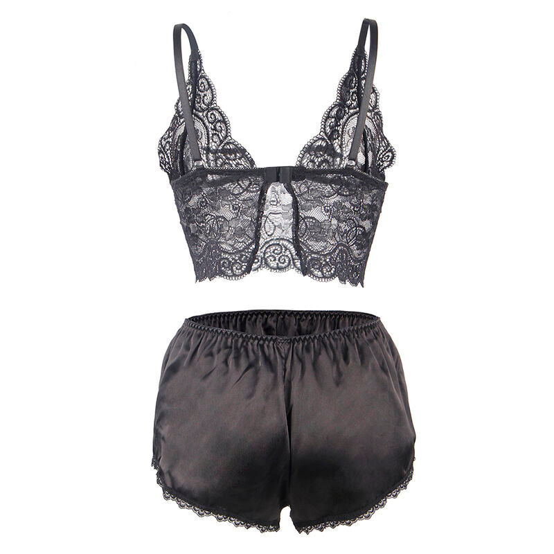 SUBBLIME - 953928 SET 3 PECES ENCAIX I SATEN NEGRE L/XL
