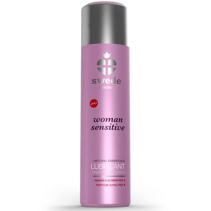 Swede Original Lubricant for Women, 60 ml bottle, designed for sensitive skin, with a smooth, clear texture.