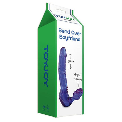 Double penetration harness by TOYJOY featuring adjustable straps and a sleek design, perfect for intimate experiences.