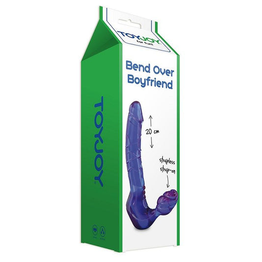 Double penetration harness by TOYJOY featuring adjustable straps and a sleek design, perfect for intimate experiences.