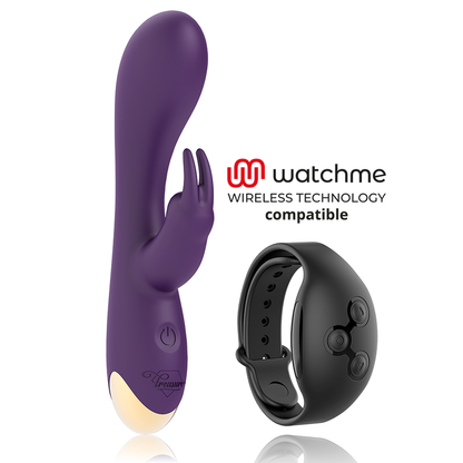 Vibrador Laurence Rabbit de TREASURE compatible con tecnología WatchMe Wireless, diseño elegante y funcional.