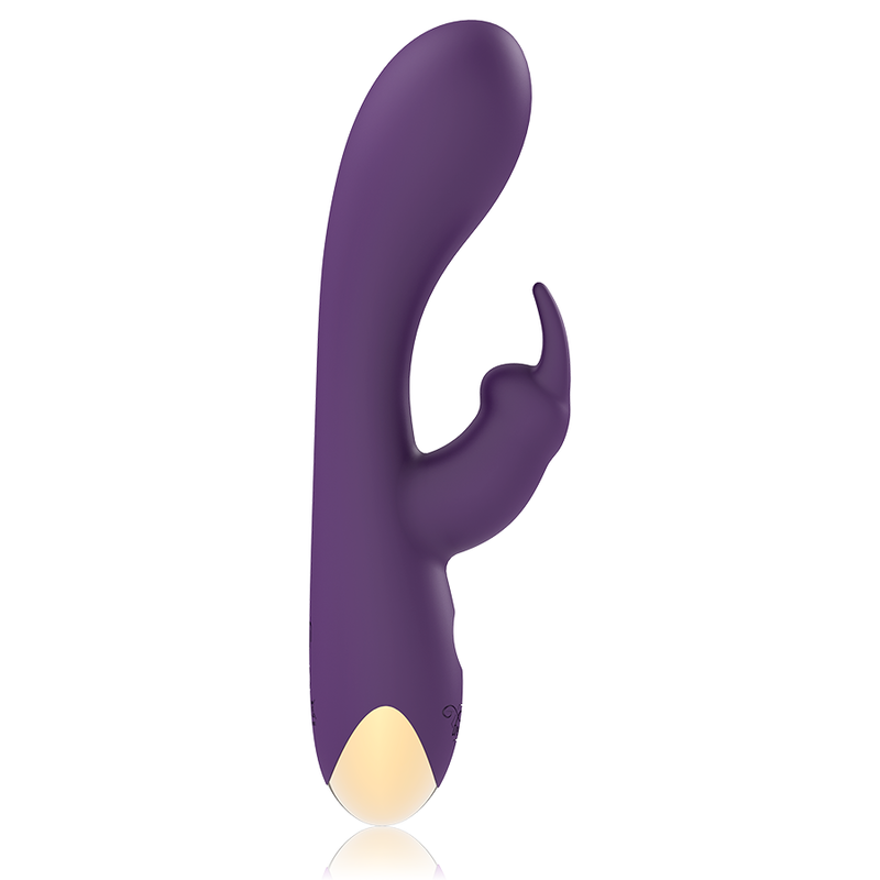 Vibrador Laurence Rabbit de TREASURE compatible con tecnología WatchMe Wireless, con diseño elegante y detalles en color.